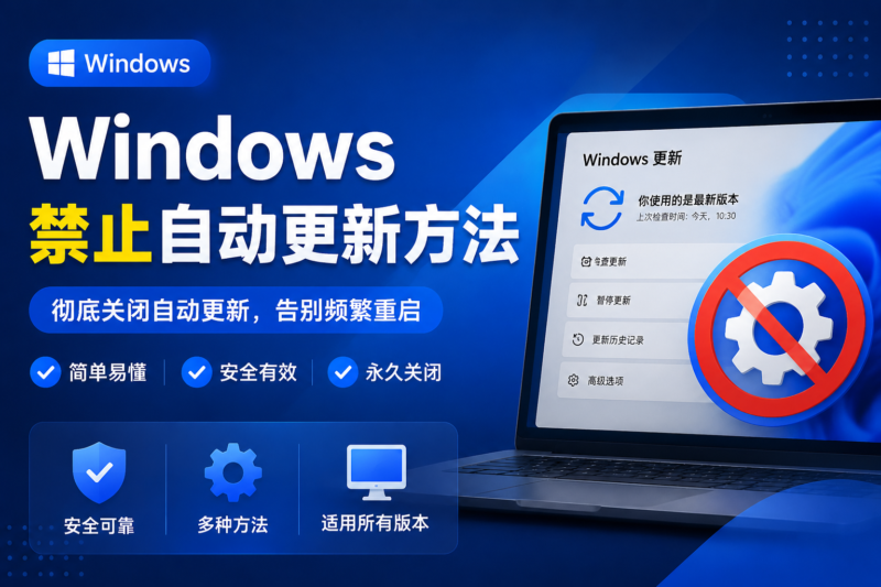 windows禁止自动更新方法-学途社区